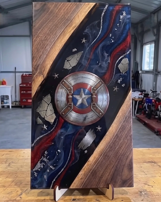 [PRE-ORDERS] Captain America Resin Cutting Board